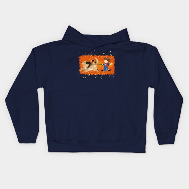 "Where are we goin' this time?" Kids Hoodie by sillywhims